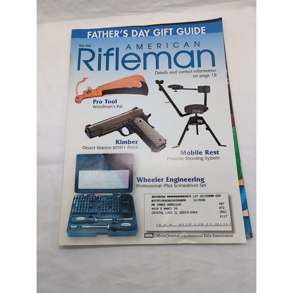 American Rifleman May 2006 Fathers Day Gift Guide Catalog